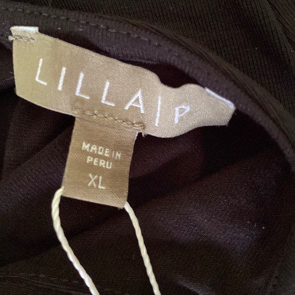 NWT Lilla P “The Black Dress” Tie Neck Cutout Bow Detail Tunic Dress - XL - Picture 10 of 13